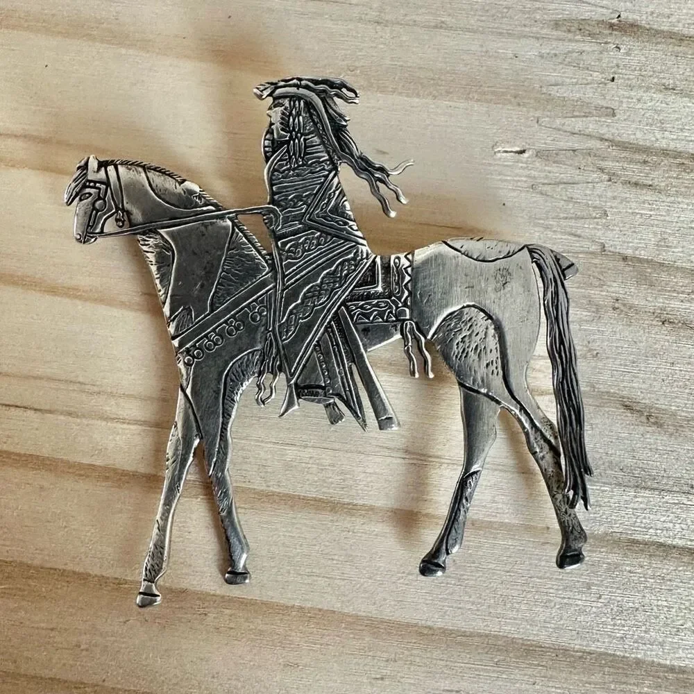 Rare Frank Salcido Sterling Brooch rare frank